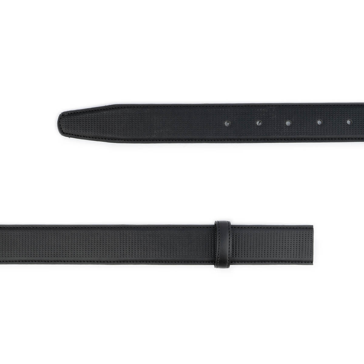 Black Perforated Golf Leather Belt Strap For Dunhill Mens Buckle Replacement