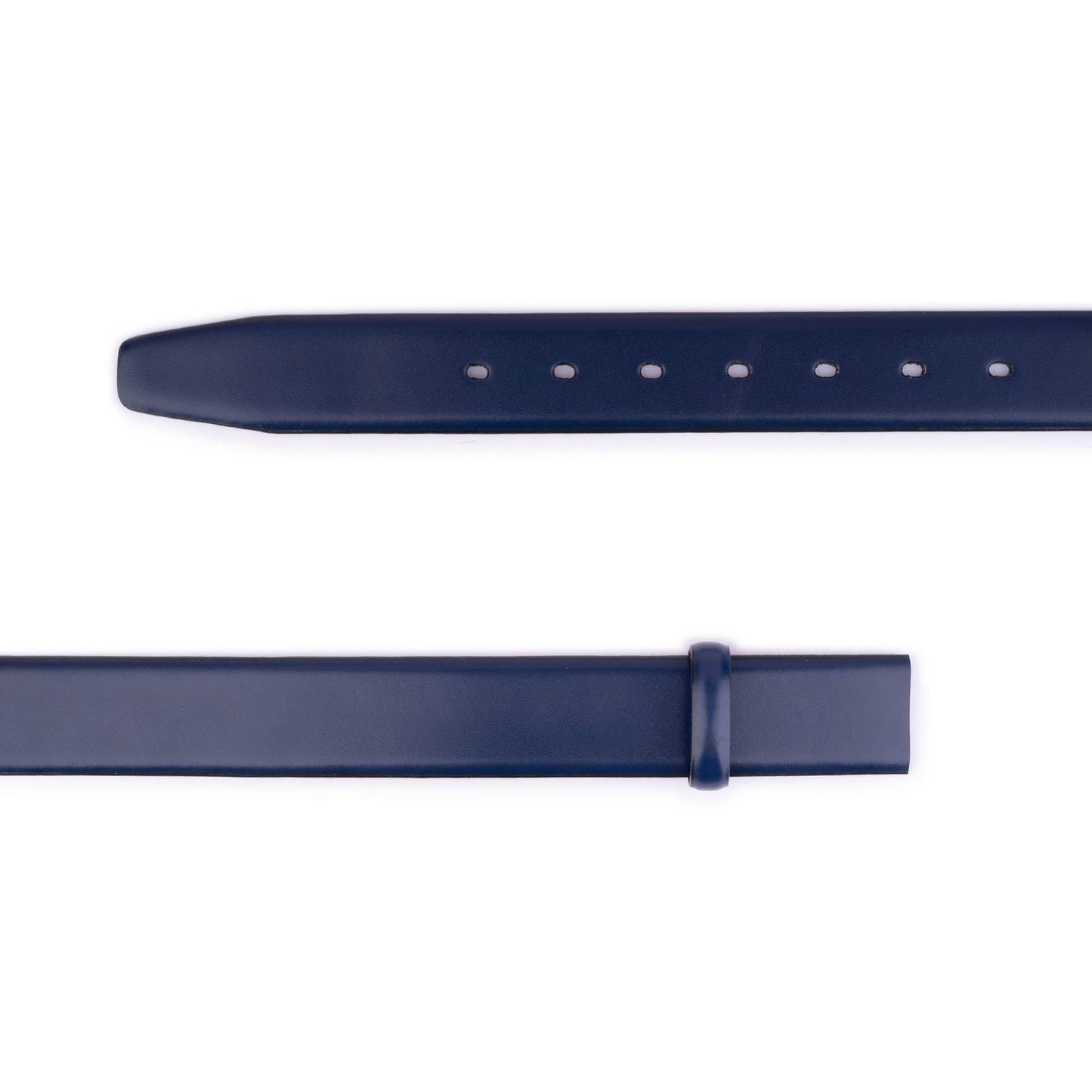 Blue Leather Belt Strap  For Dunhill Clasp Buckles Mens Replacement