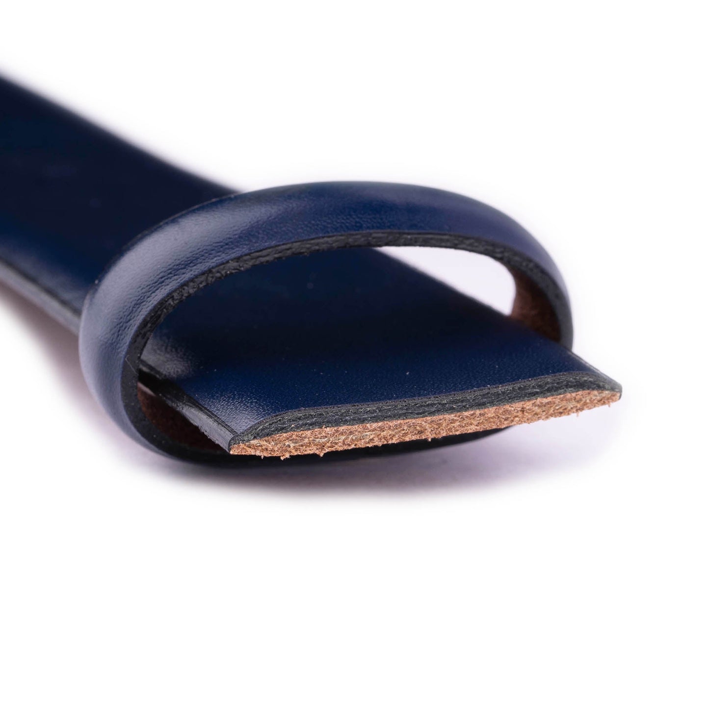 Blue Leather Belt Strap  For Montblanc Clasp Buckles Mens Replacement