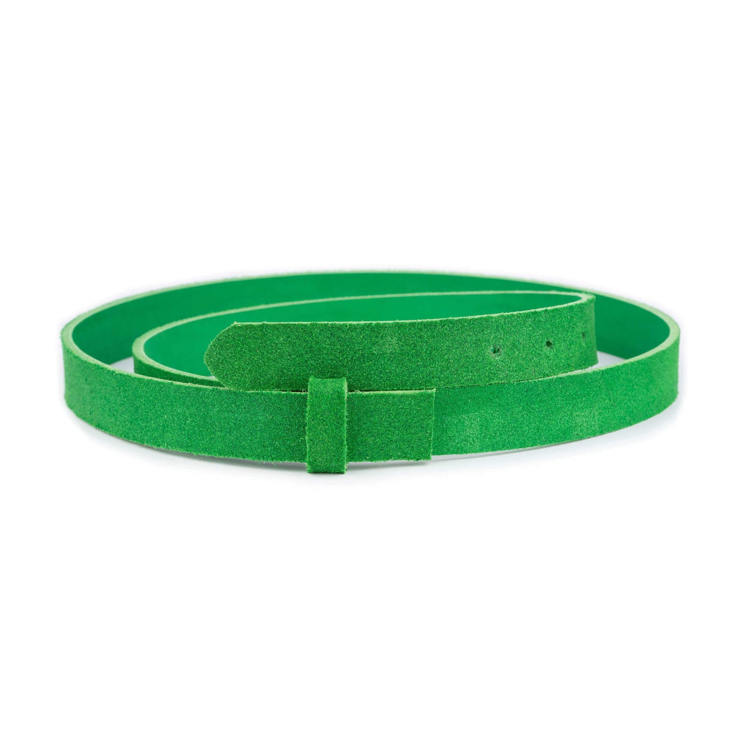 Bright Green Suede Leather Belt Strap For Cartier Womens Buckle Replacement