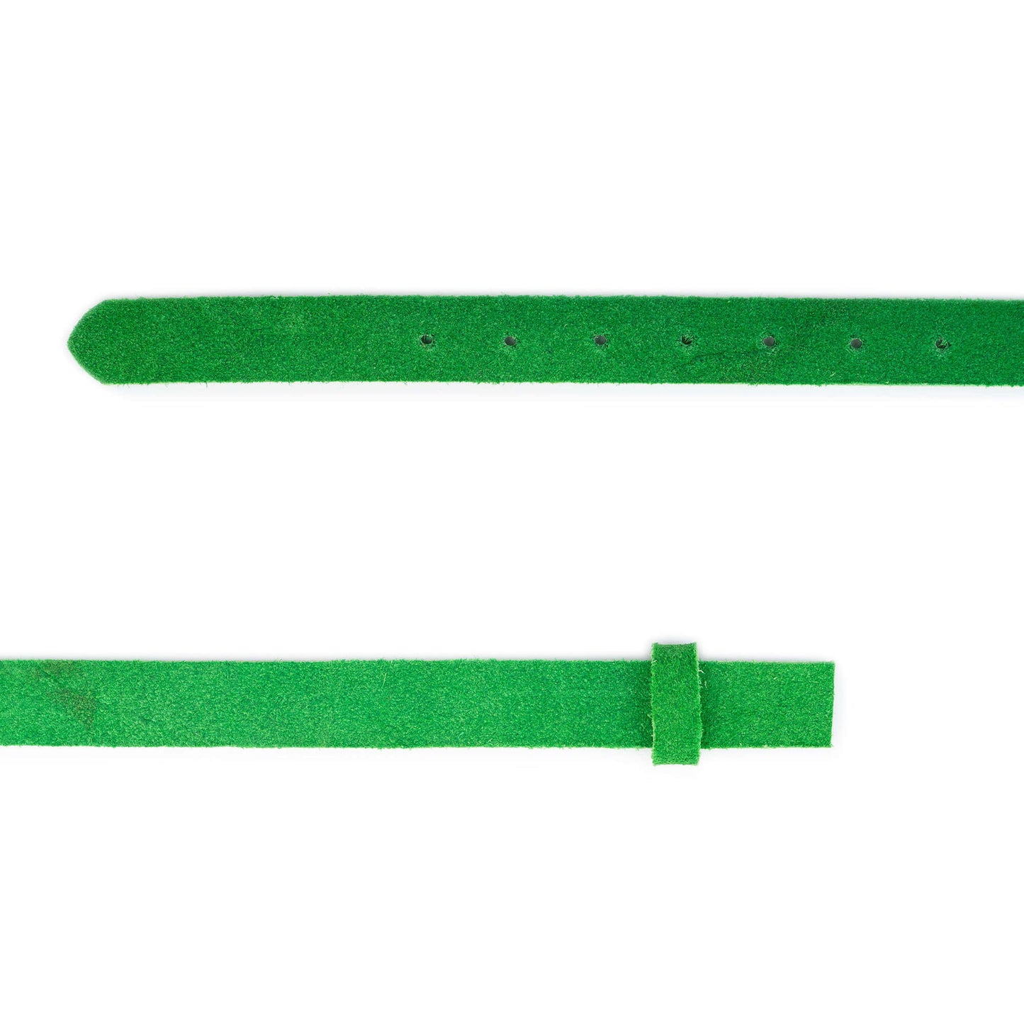 Bright Green Suede Leather Belt Strap For Dunhill Womens Buckle Replacement