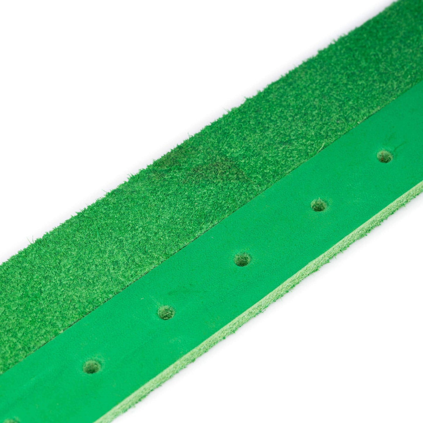 Bright Green Suede Leather Belt Strap For Cartier Womens Buckle Replacement