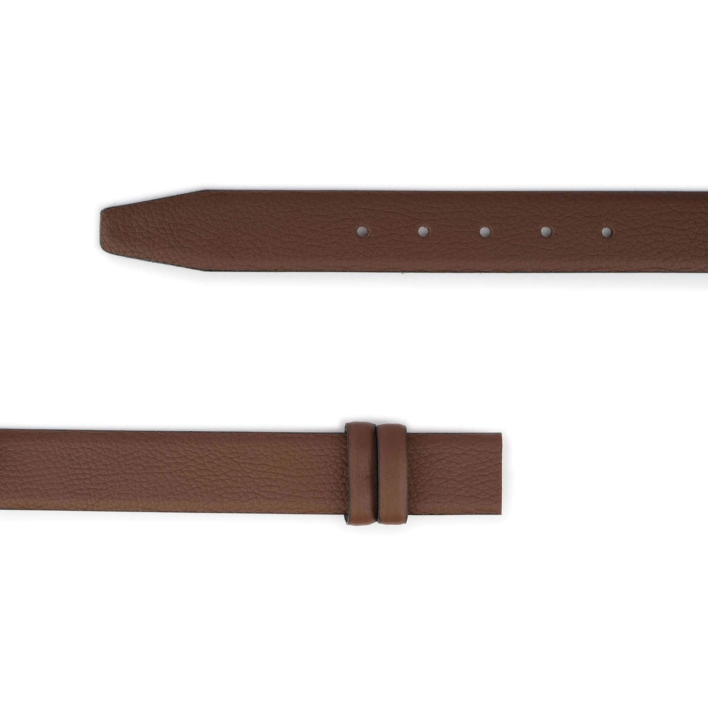 Brown Leather Belt Strap For Dunhill Buckles Adjustable For Clamp Buckles