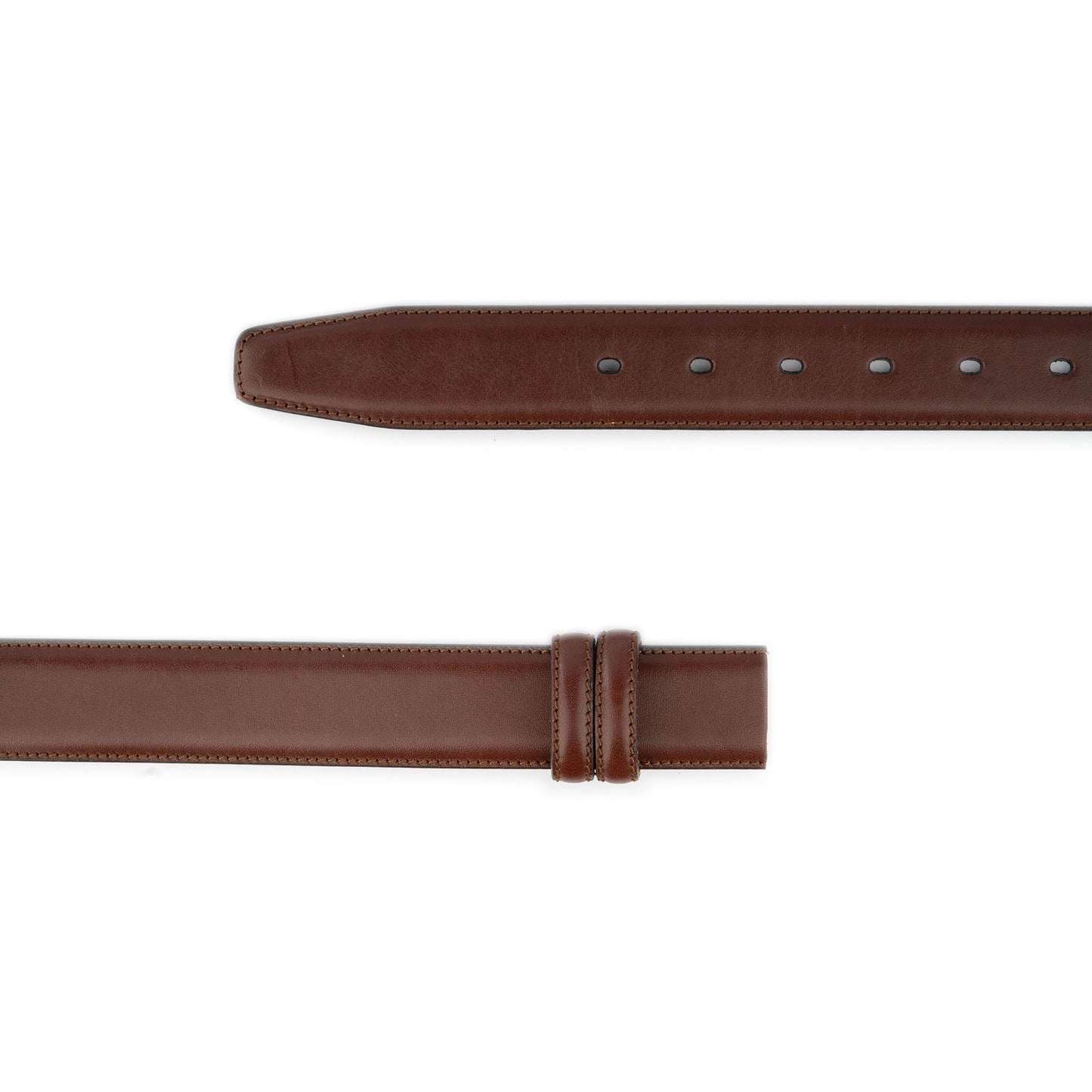 Brown Mens Belt Strap Adjustable 1 3/8 Inch For Cartier Buckles