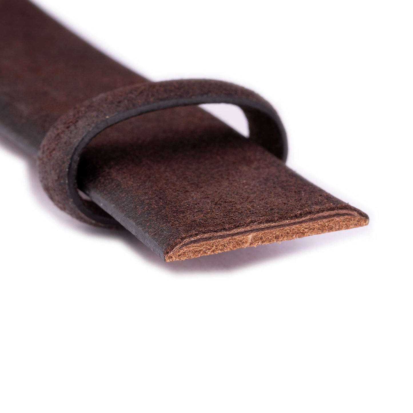 Brown Crazy Horse Leather Belt Strap For Dunhill Mens Buckle Replacement