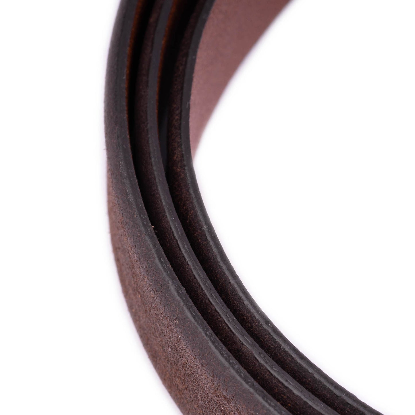 Brown Crazy Horse Leather Belt Strap For Cartier Mens Buckle Replacement