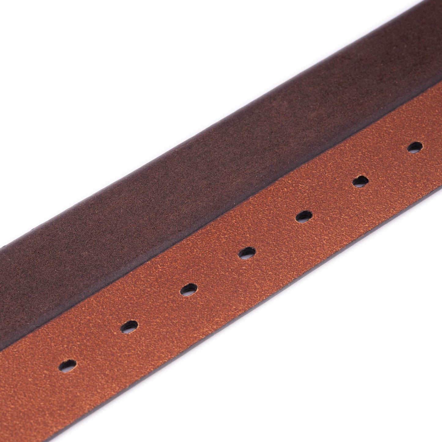 Brown Crazy Horse Leather Belt Strap For Ferragamo Mens Buckle Replacement