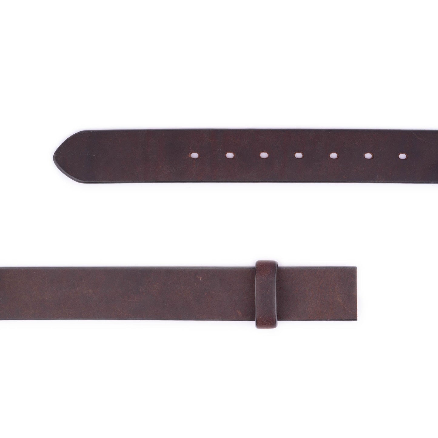 Brown Full Grain Leather Belt Strap For Dunhill Clasp Buckles Womens Replacement