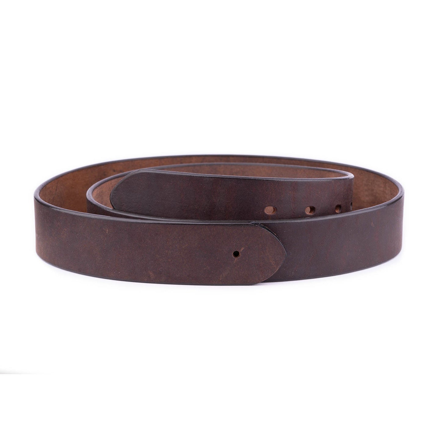 Brown Full Grain Leather Belt Strap for Designer For Dunhill Womens Buckle Replacement