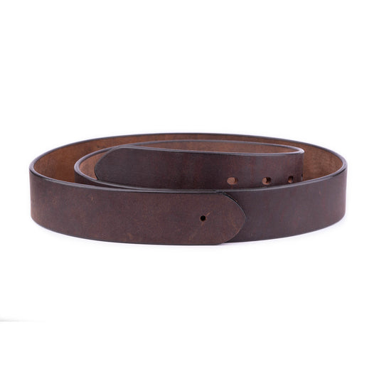 Brown Full Grain Leather Belt Strap for Designer For Ferragamo Womens Buckle Replacement