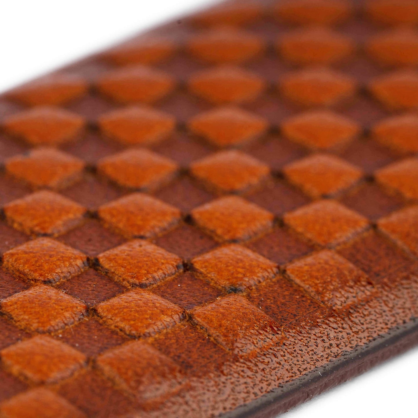 Brown Leather Belt Strap Check Emboss For Montblanc Mens Buckle Replacement