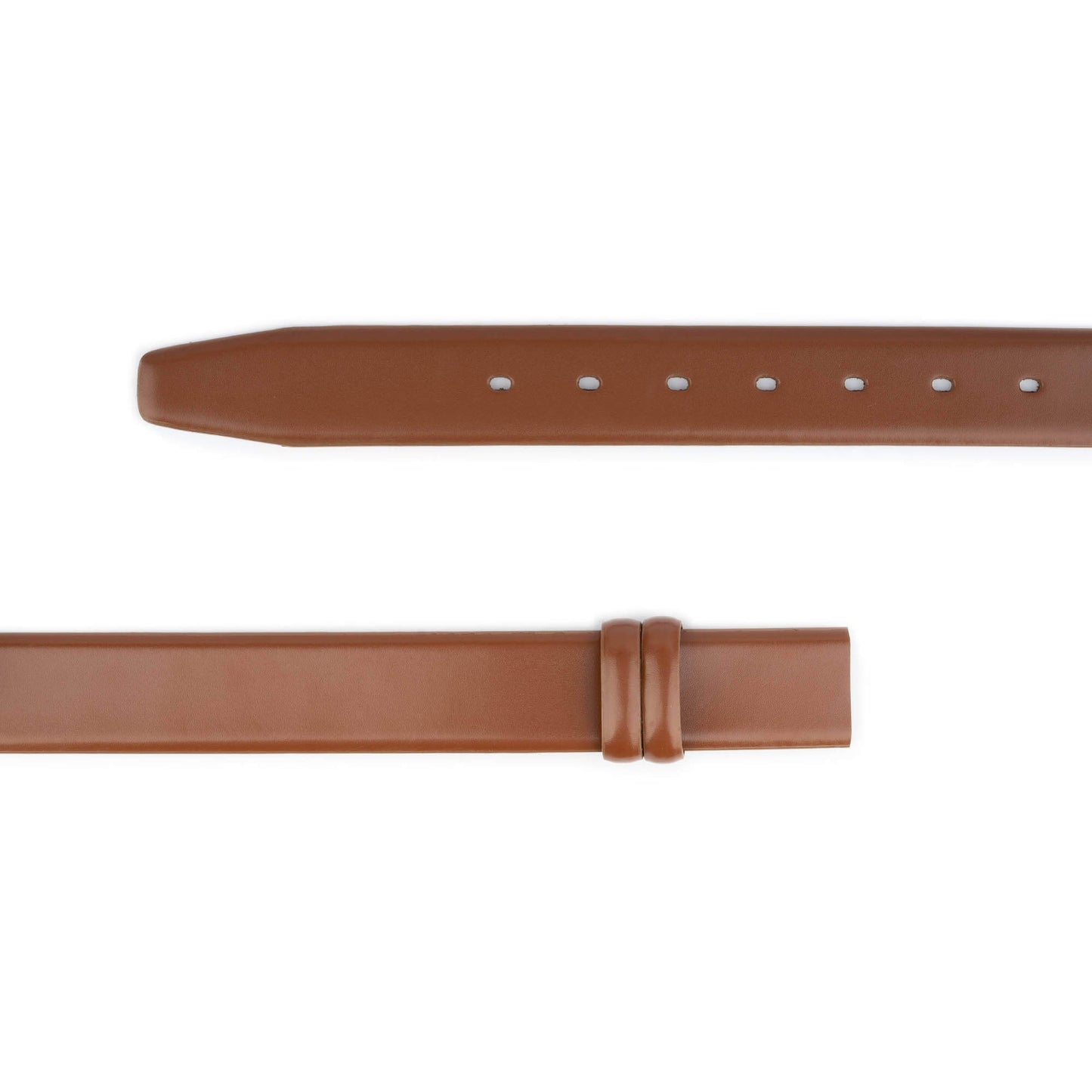 Brown Leather Mens Belt Strap For Cartier Buckle Replacement