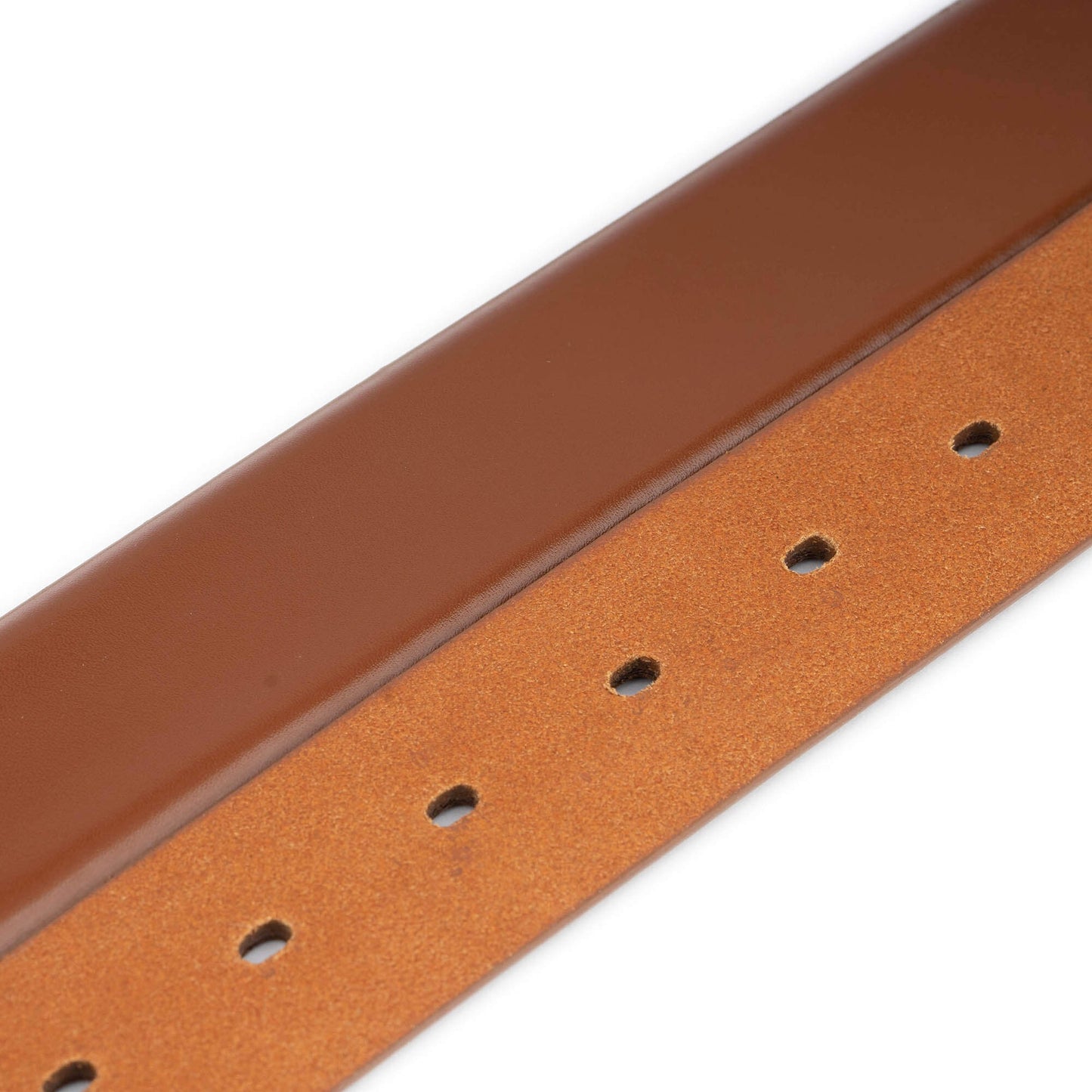 Brown Leather Mens Belt Strap For Cartier Buckle Replacement