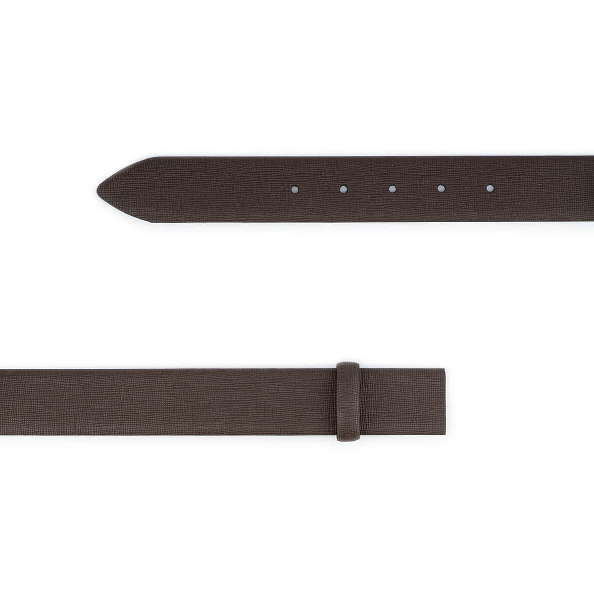 Brown Saffiano Leather Belt Strap For Montblanc Womens Buckle Replacement