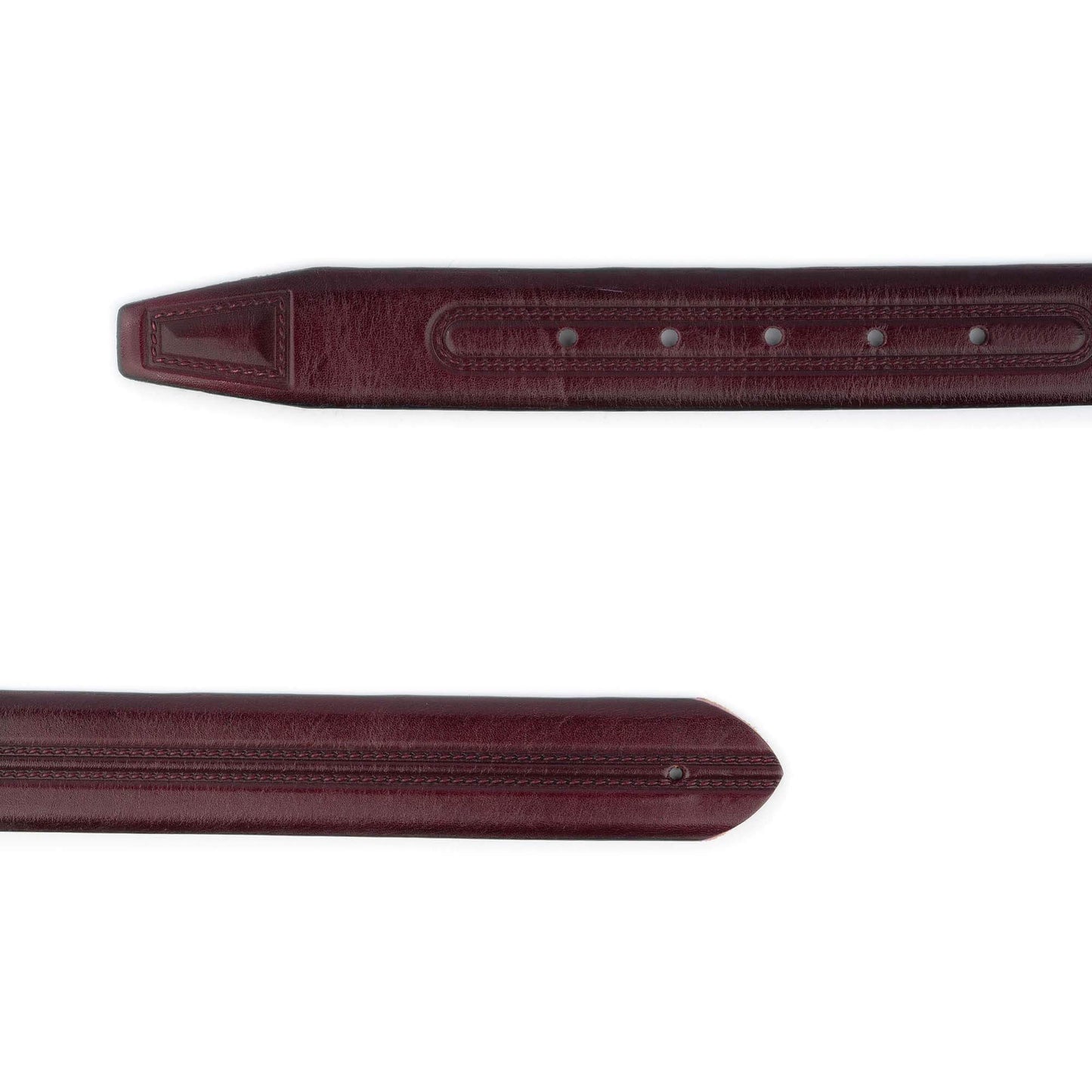 Burgundy Belt Straps For Designer Dunhill Buckles