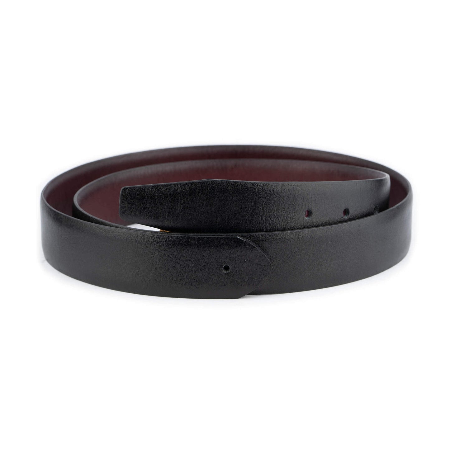 Burgundy Black Reversible Belt Strap Calf Leather For Ferragamo Mens Buckle Replacement