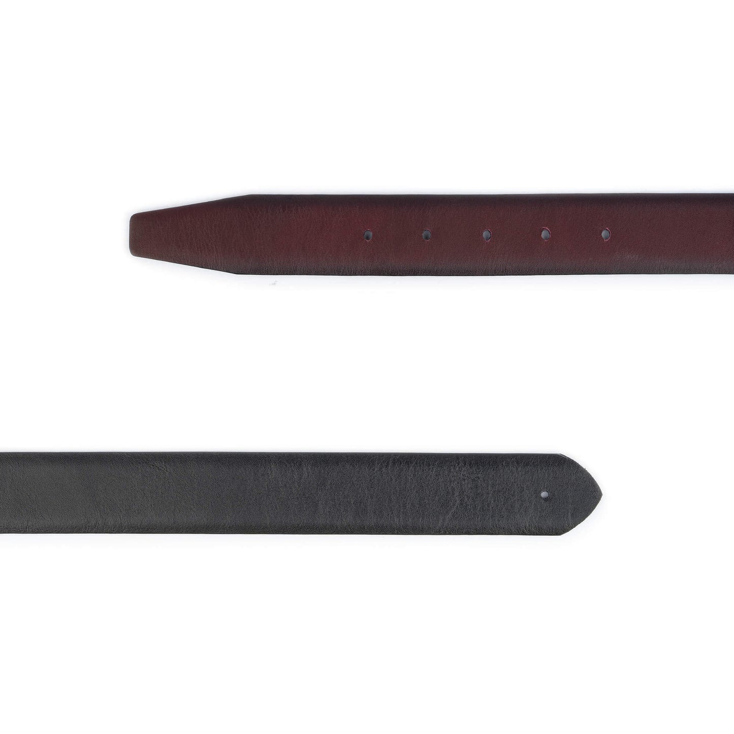 Burgundy Black Reversible Belt Strap Calf Leather For Cartier Mens Buckle Replacement