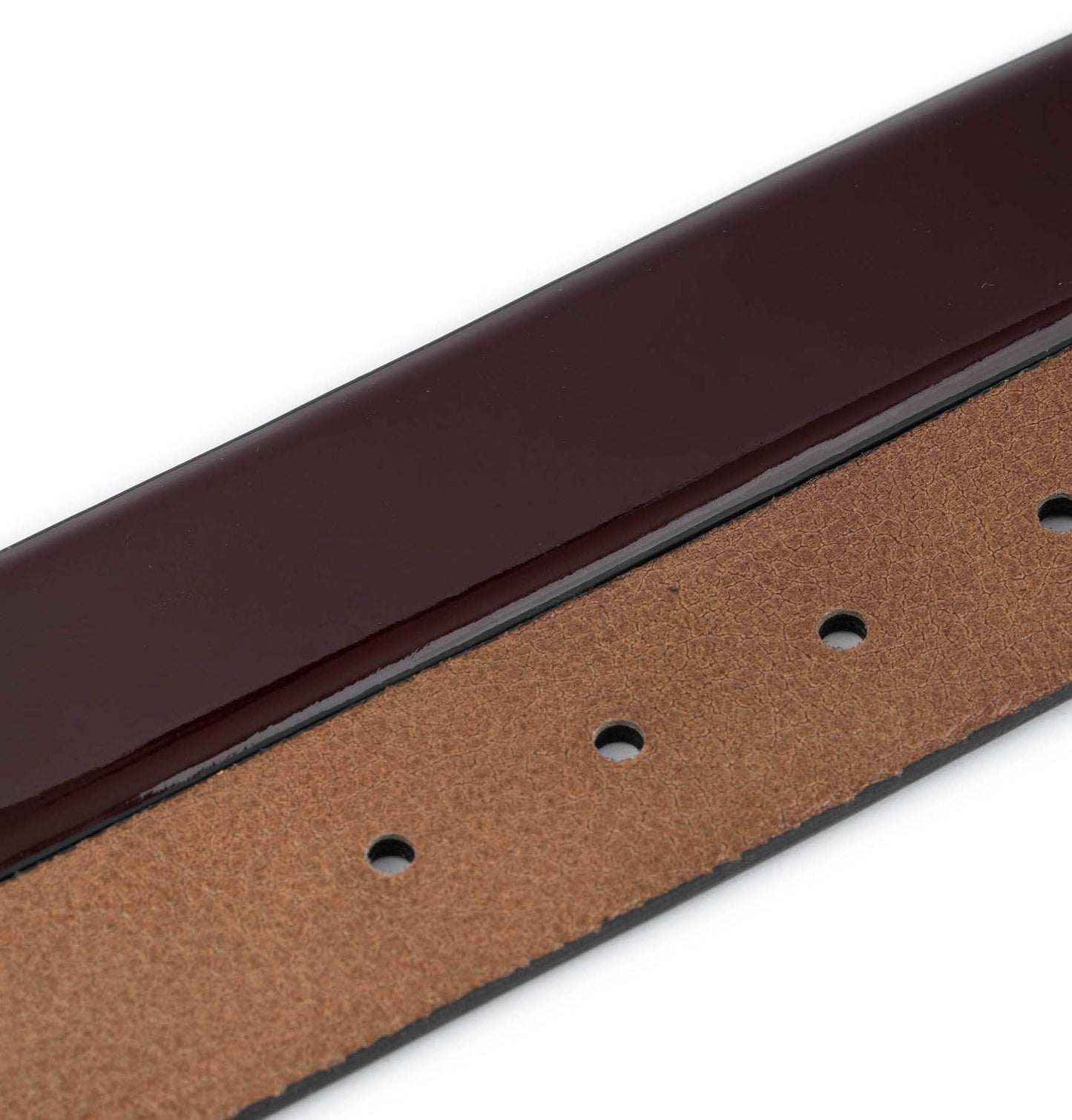 Burgundy Patent Leather Strap For Ferragamo Mens Belt Buckle Replacement