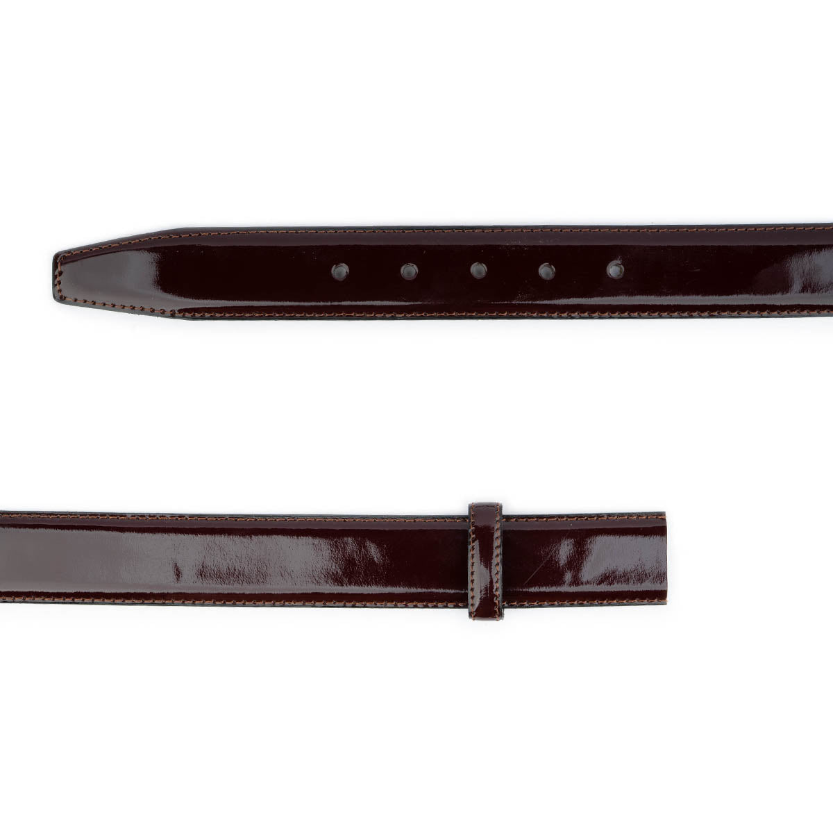 Burgundy Belt Strap Patent Leather For Dunhill Womens Buckle Replacement