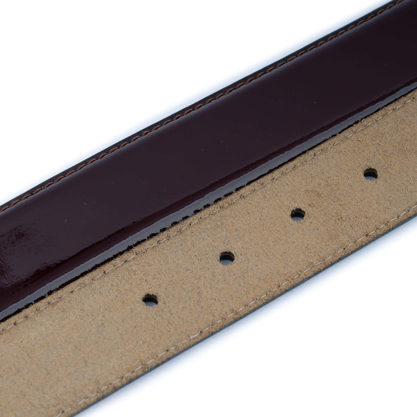 Burgundy Belt Strap Patent Leather For Ferragamo Womens Buckle Replacement