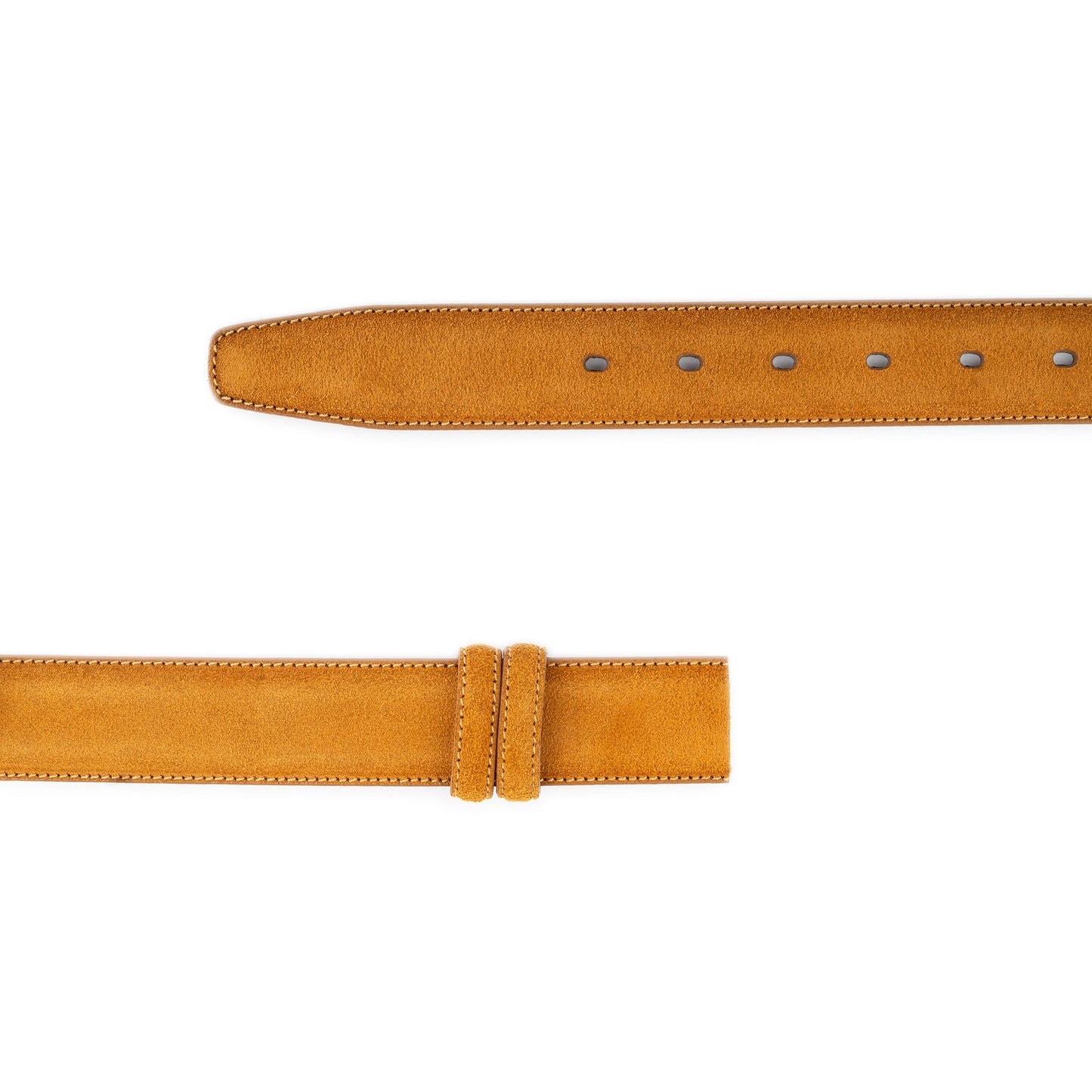 Camel Suede Belt Straps For Dunhill Buckles Replacement 1 3/8 Inches