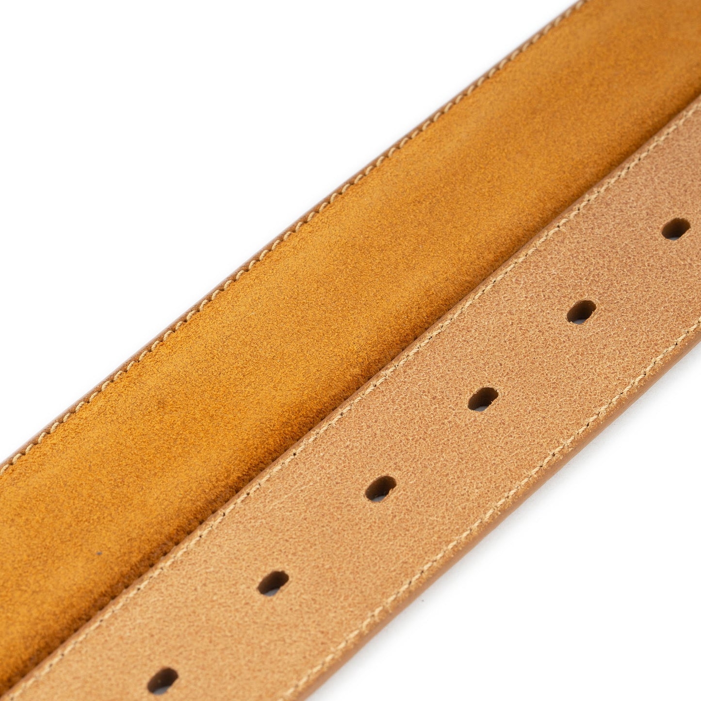 Camel Suede Belt Straps For Ferragamo Buckles Replacement 1 3/8 Inches
