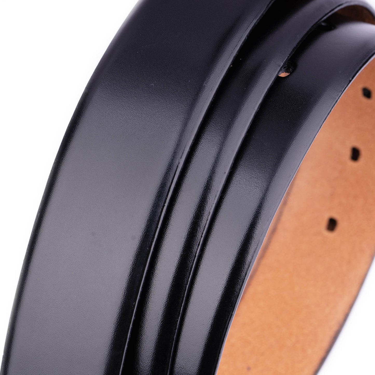 Classic Black Leather Belt Strap for Designer Montblanc Mens Buckle Replacement