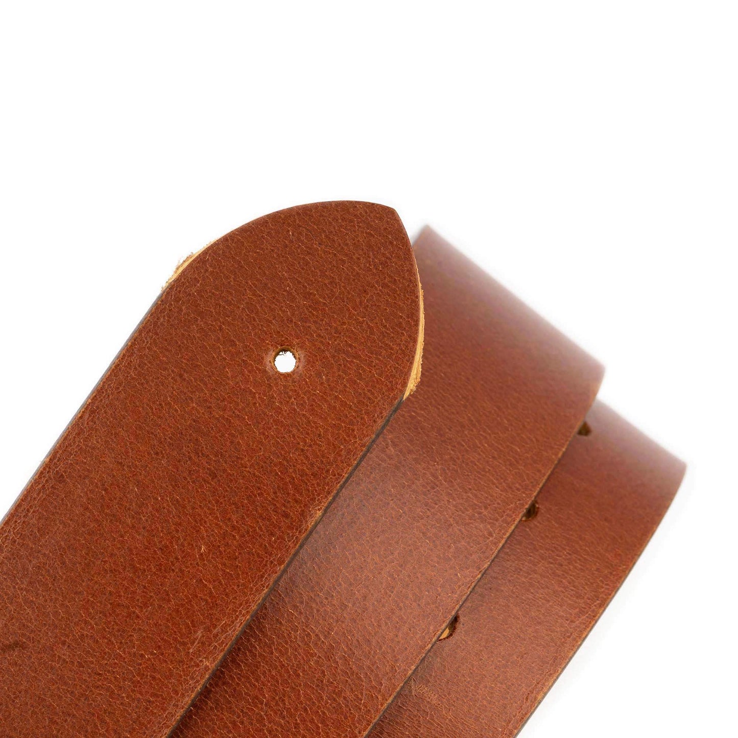 Cognac Leather Leather Strap For Cartier Buckles Belt 3.8 Cm