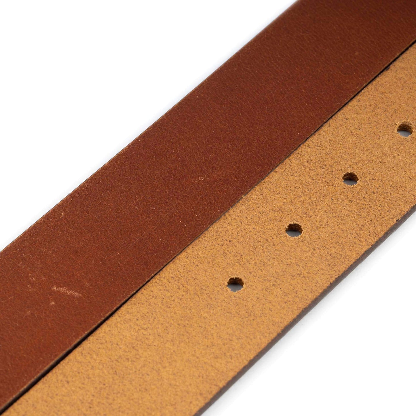 Cognac Leather Leather Strap For Cartier Buckles Belt 3.8 Cm