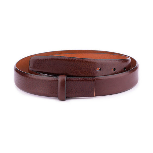 Cognac Leather Belt Strap For Ferragamo Mens Buckle Replacement