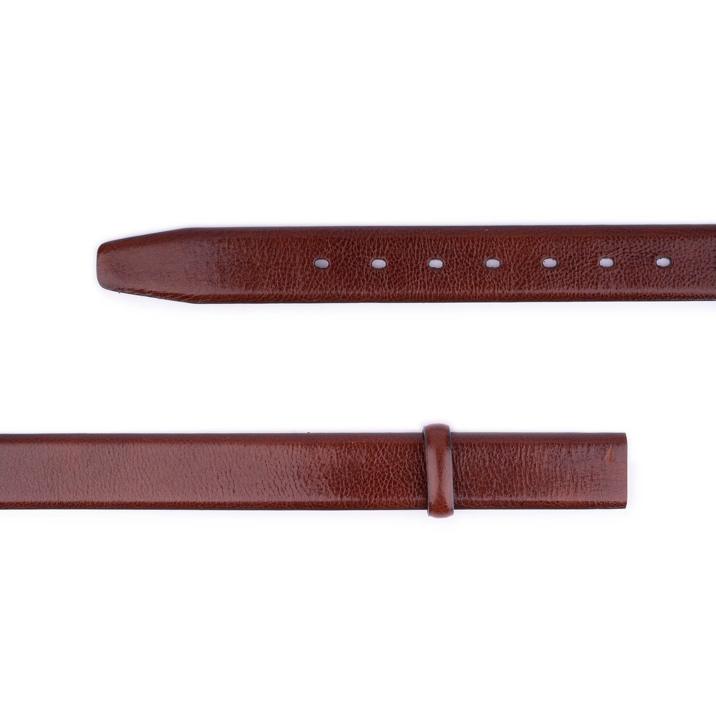 Cognac Leather Belt Strap For Cartier Mens Buckle Replacement