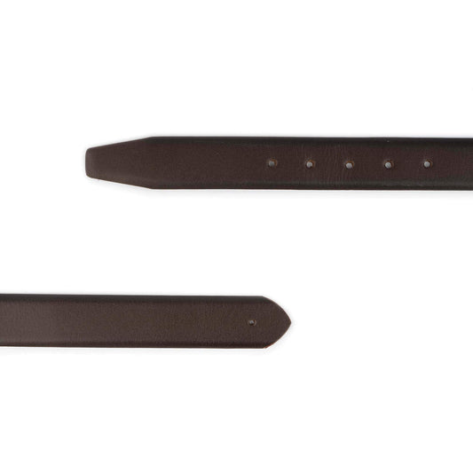 Dark Brown Belt For Custom Dunhill Buckles Real Leather Strap