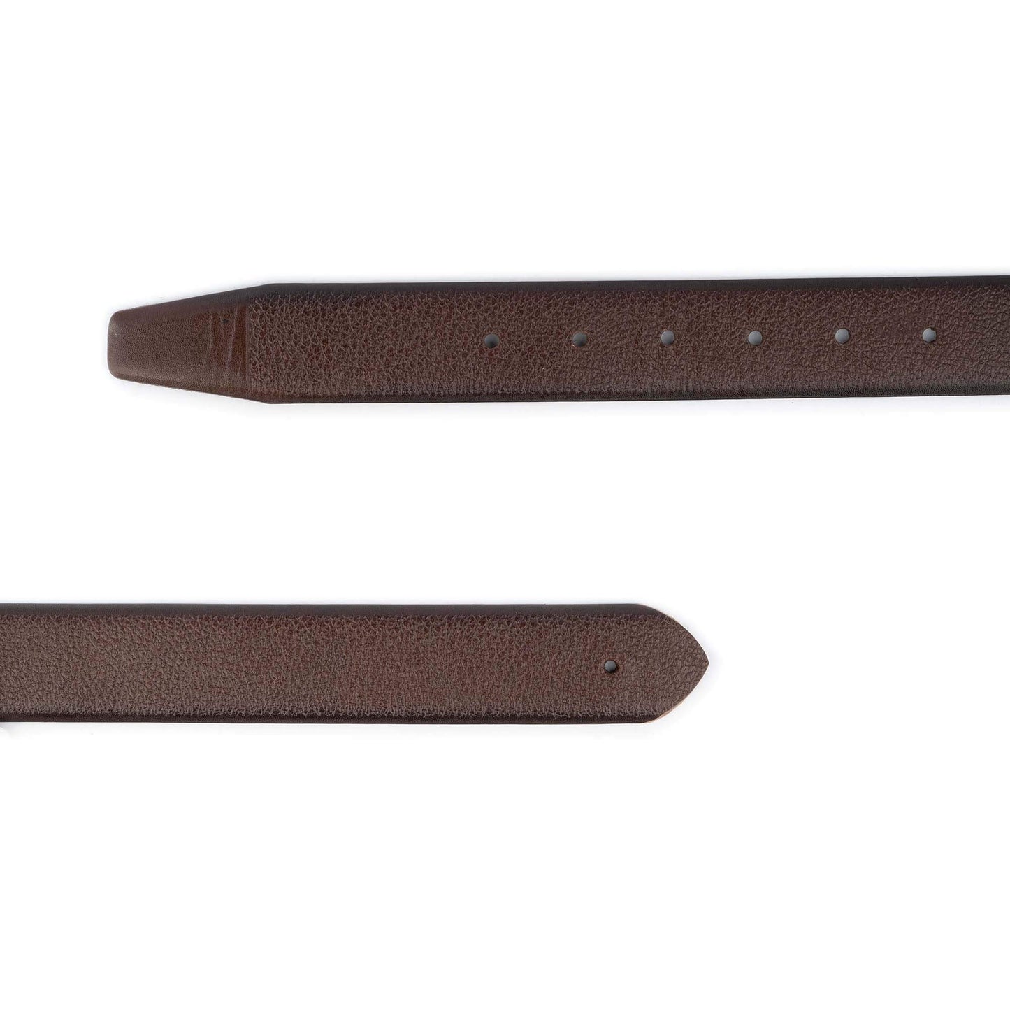 Dark Brown Belts For Custom Cartier Buckles Pebble Leather