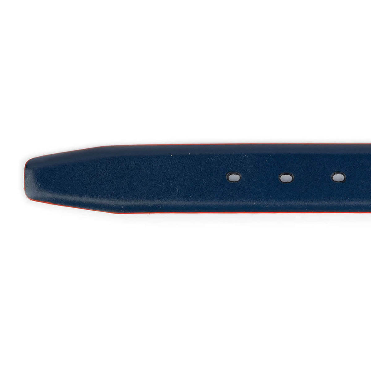 Dark Blue Belt Strap Replacement Leather Red Edges For Cartier Mens Buckle Replacement