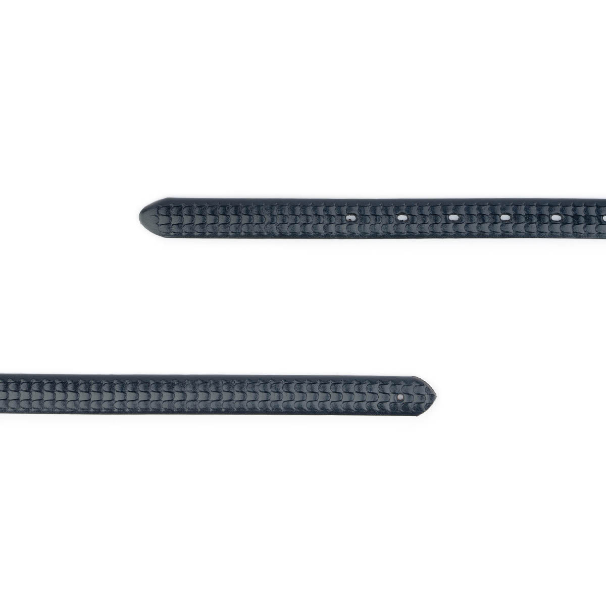 Dark Blue Embossed Belt Strap Thin Leather For Ferragamo Womens Buckle Replacement