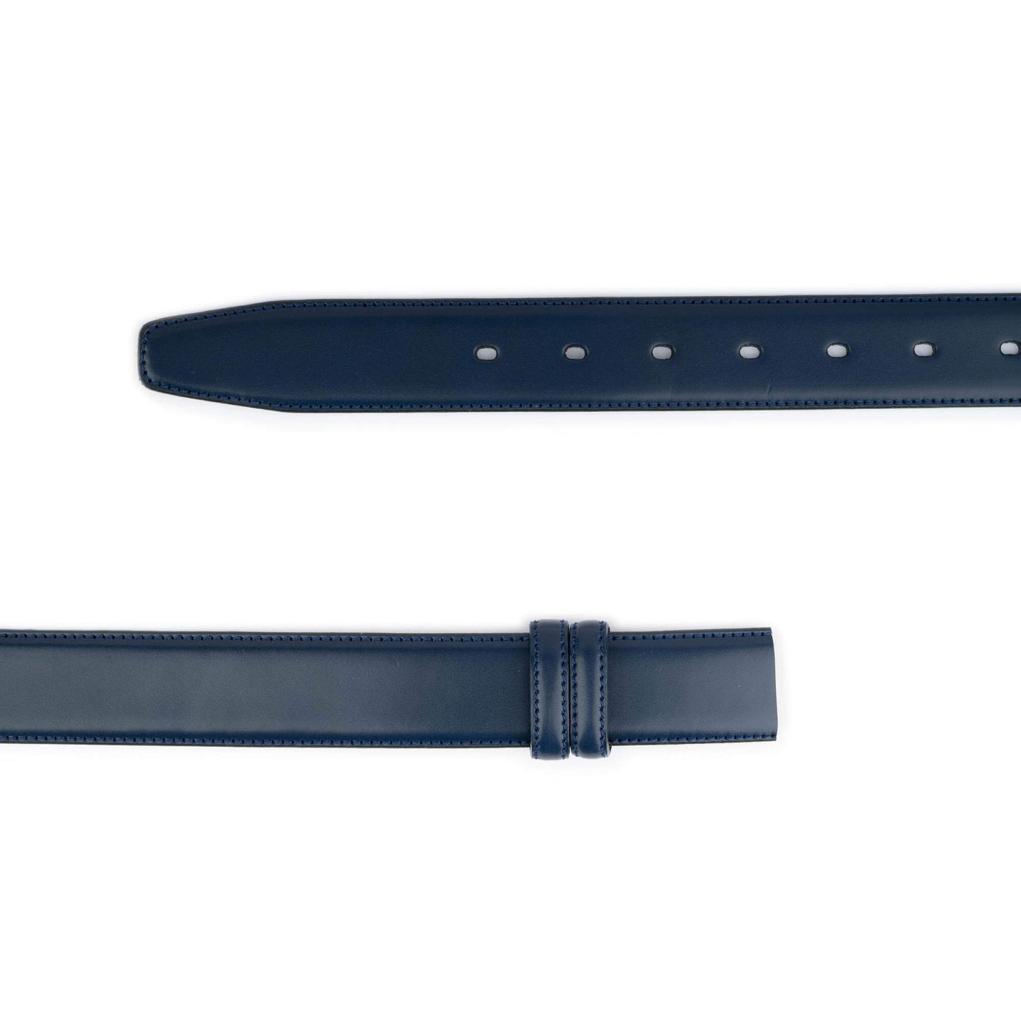 Dark Blue Leather Strap For Dunhill Mens Belt Buckle Replacement