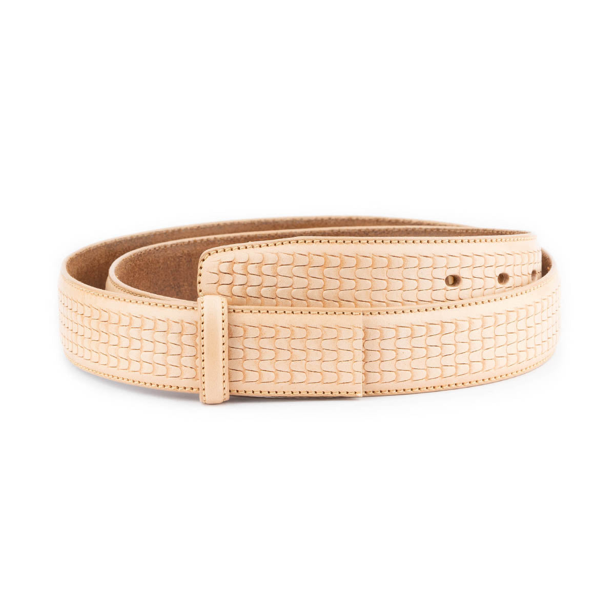 Embossed Natural Leather Strap For Cartier Buckle Replacement