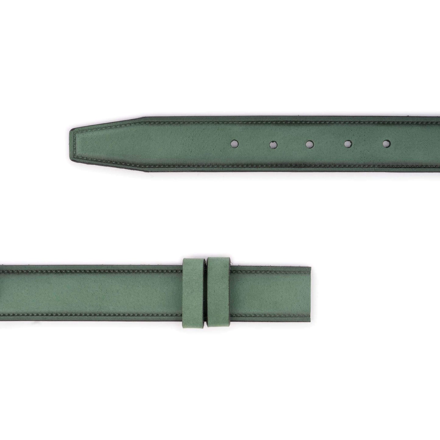 Emerald Green Nubuck Leather Belt Strap For Montblanc Designer Buckles 3.8 Cm