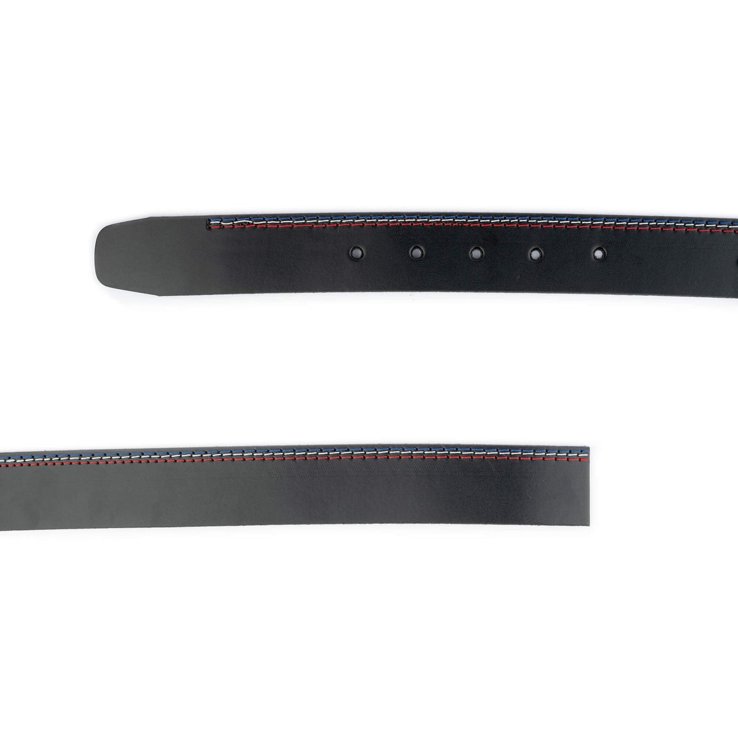 Fashion Mens Belt Strap Black Colorful Stitched For Dunhill Buckle Replacement