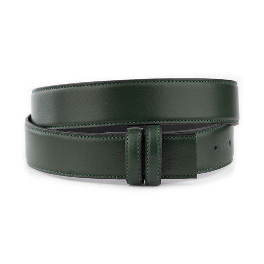 Forest Green Belt Strap For Cartier Buckles Replacement Leather High Quality