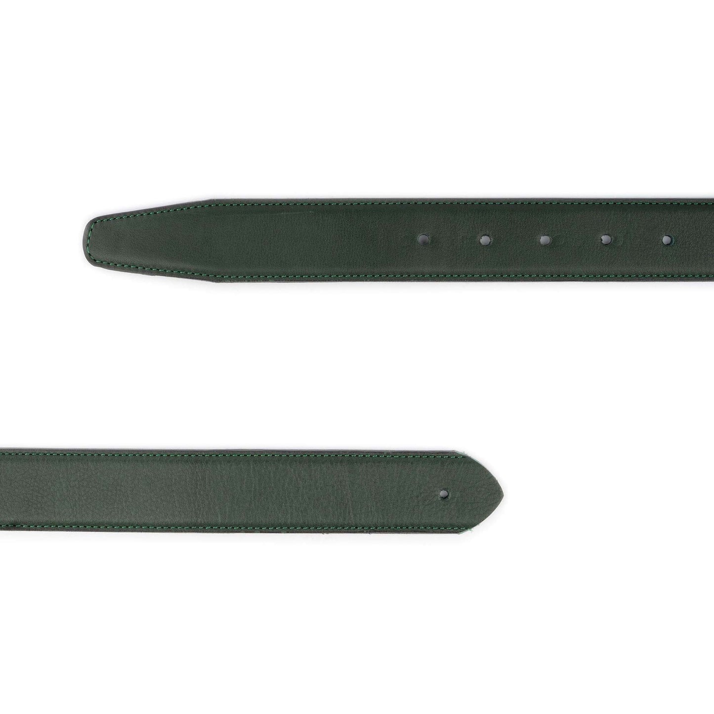 Forest Green Leather Replacement Belt Strap For Cartier Designer Buckles