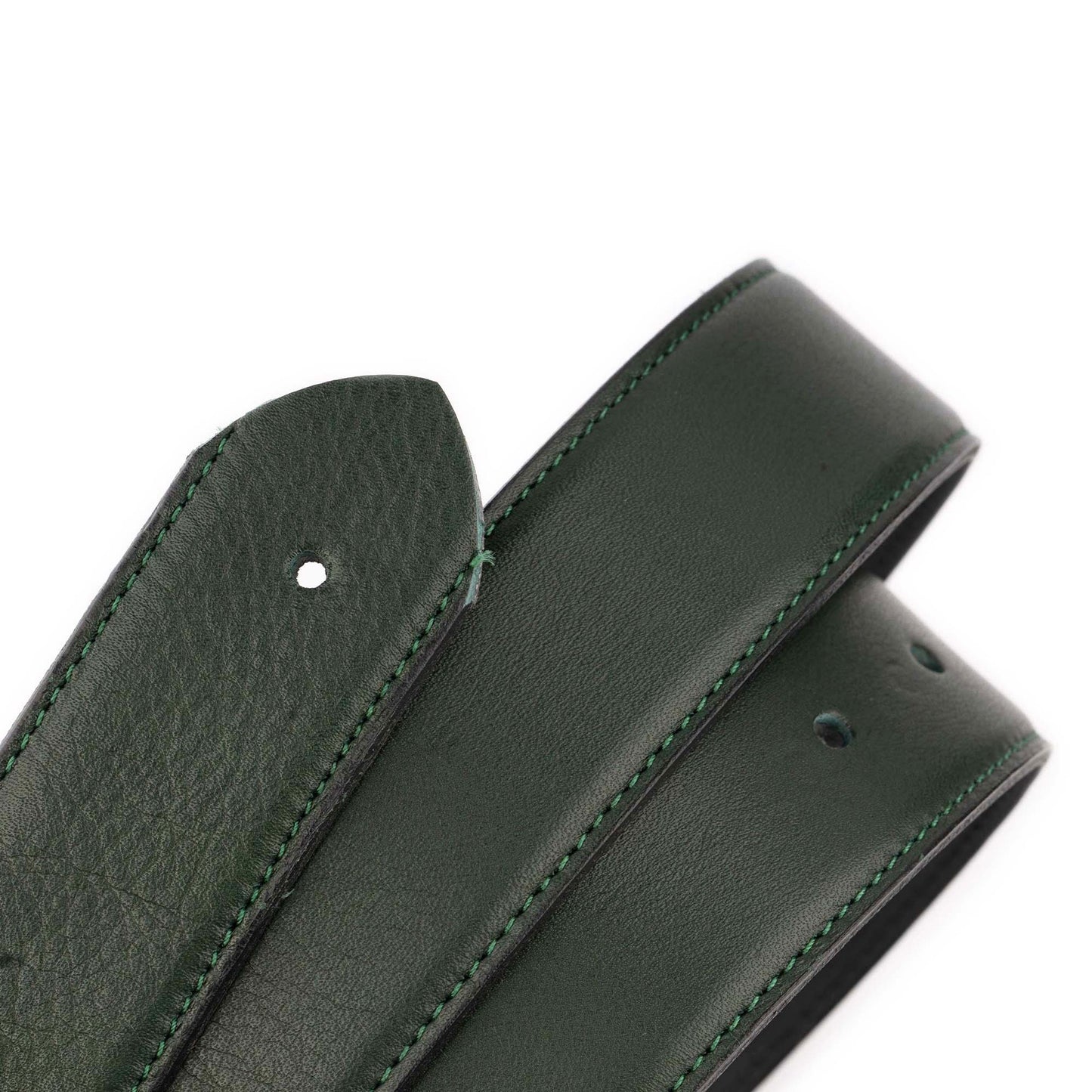 Forest Green Leather Replacement Belt Strap For Montblanc Designer Buckles