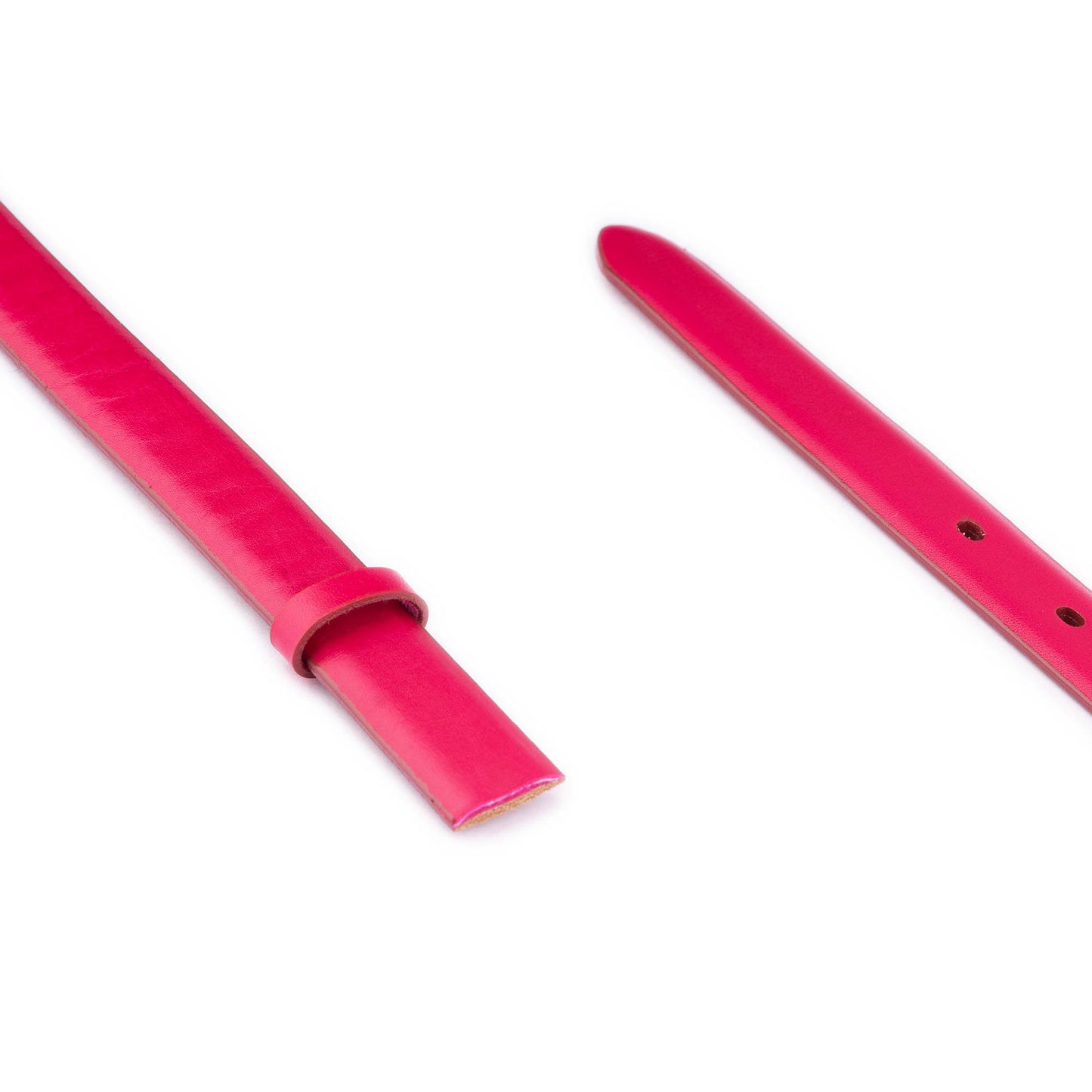 Fuchsia Leather Womens Belt Strap For Ferragamo Womens Buckle Replacement