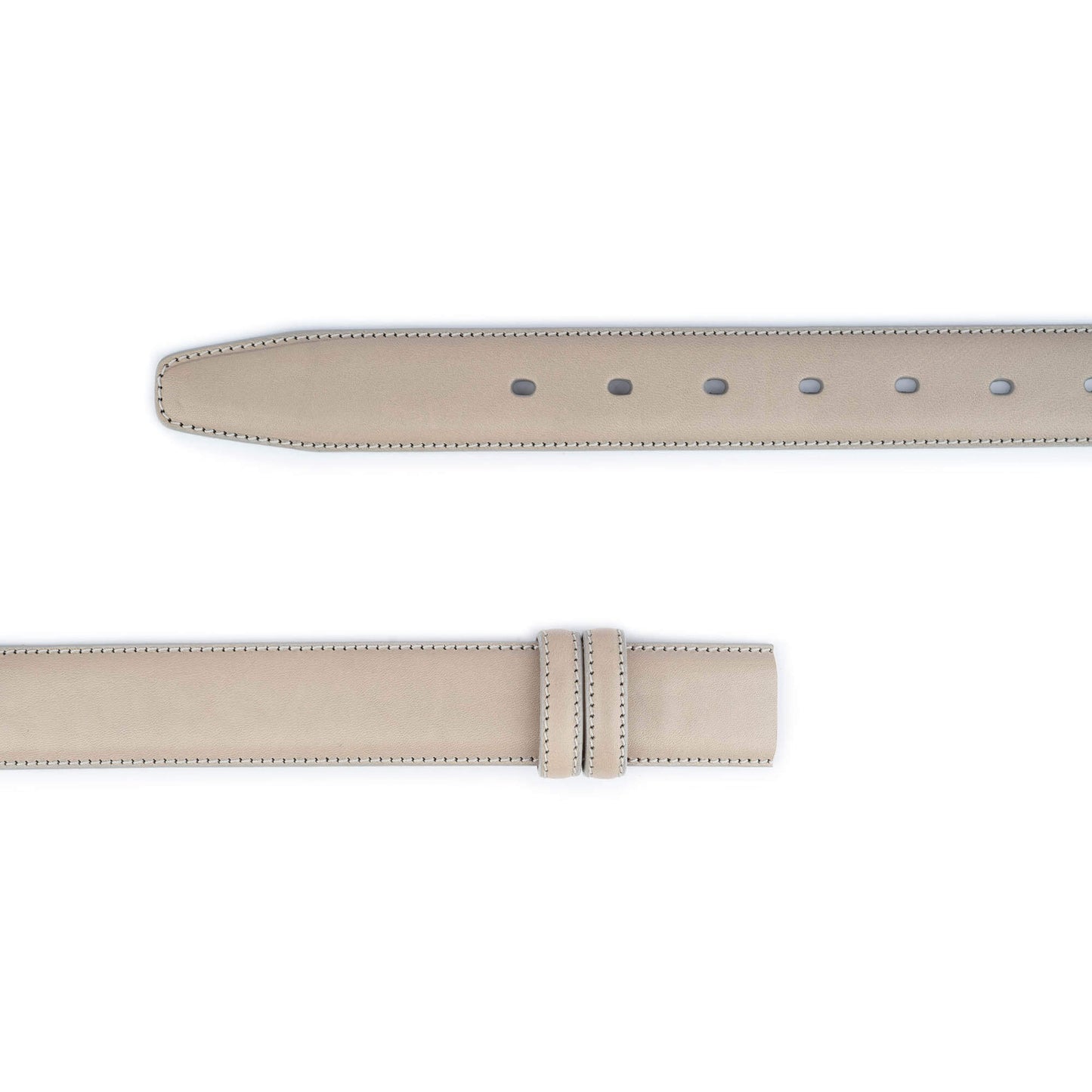 Grey Quality Leather Belt Strap For Ferragamo Mens Buckle Replacement