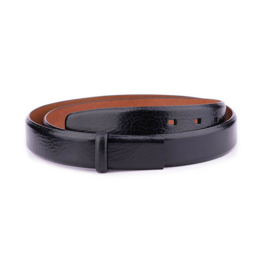 High Quality Leather Black Belt Strap For Montblanc Mens Clasp Buckle