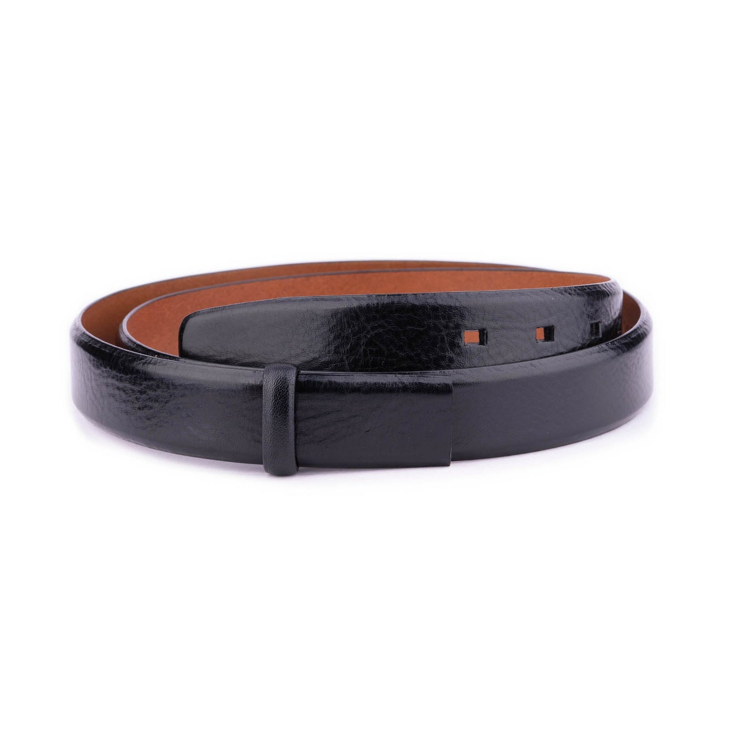 High Quality Leather Black Belt Strap For Dunhill Mens Clasp Buckle