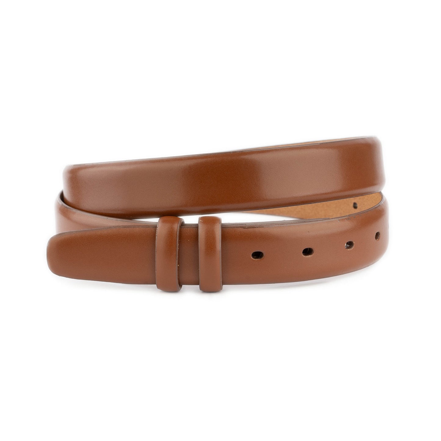 Leather Strap For Belt Mens Medium Brown 1 3/8 Inch For Dunhill Buckles