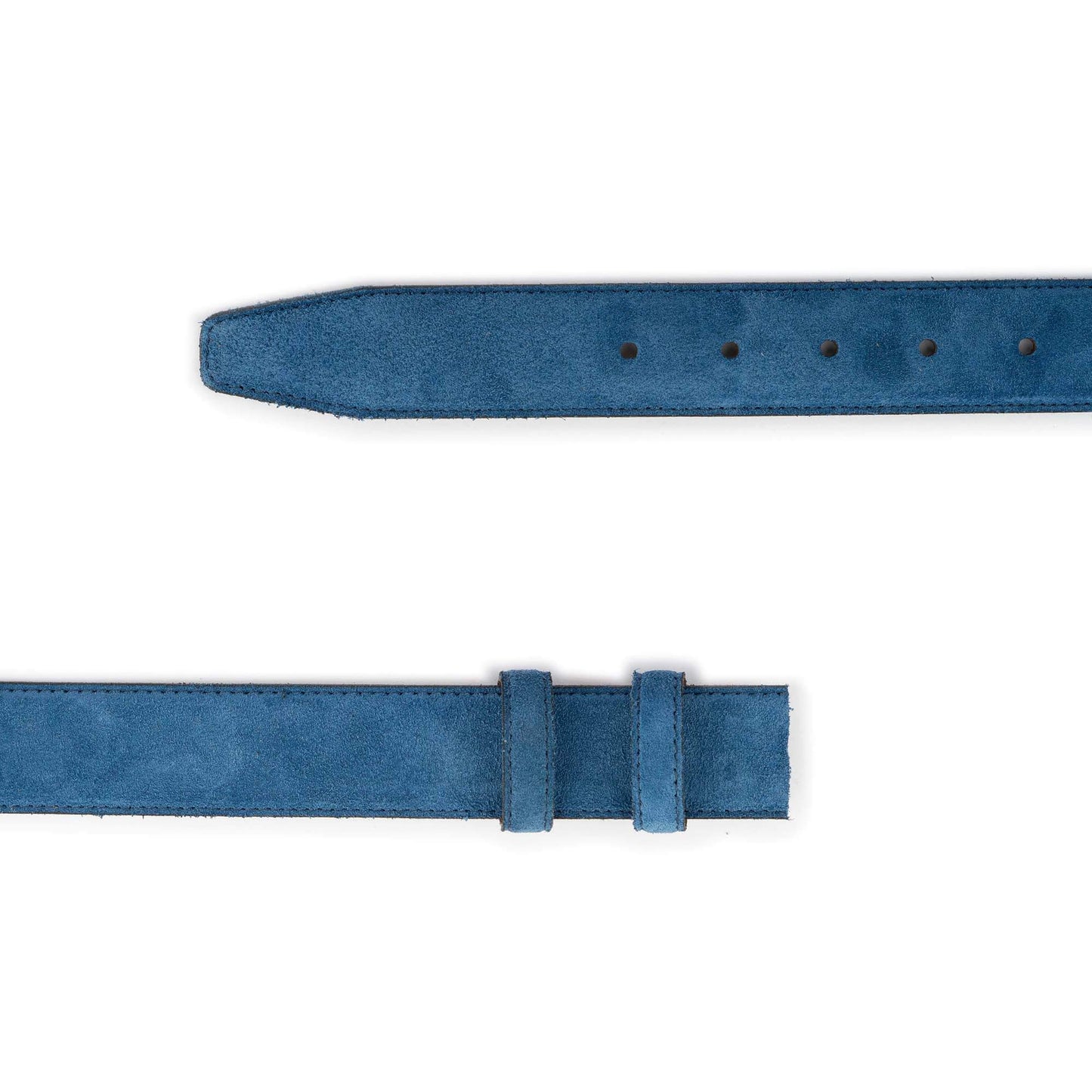 Light Blue Suede Belt Strap Replacement For Montblanc Buckles