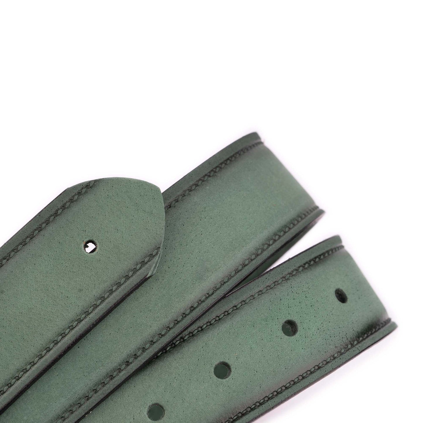 Light Green Nubuck Leather Belt Strap For Montblanc Buckles 3.8 Cm