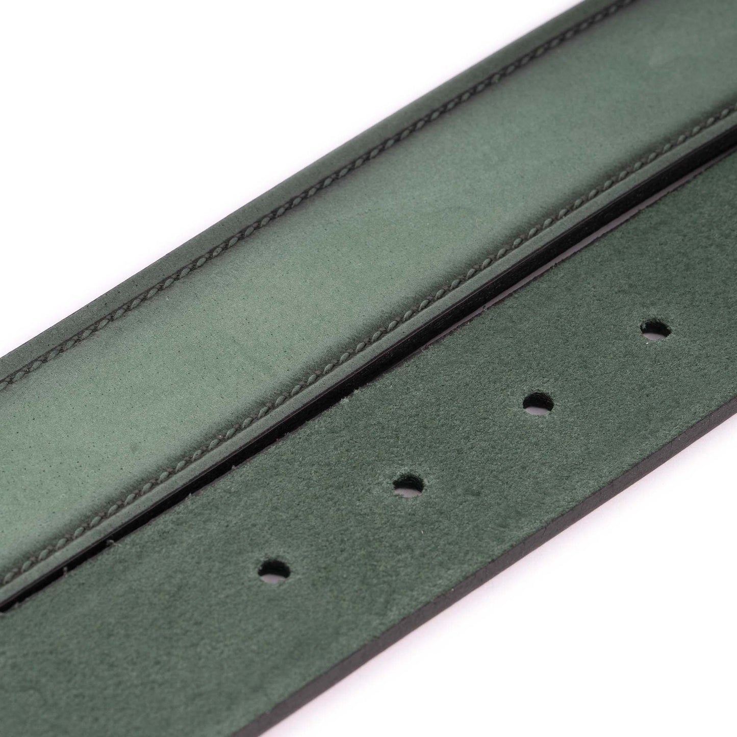 Light Green Nubuck Leather Belt Strap For Montblanc Buckles 3.8 Cm